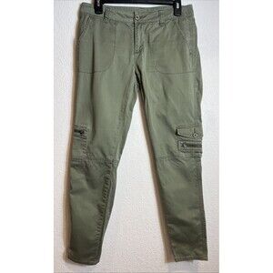 Garnet Hill Women’s Olive Green Cargo Pants Sz 6 Hiking, Outdoors